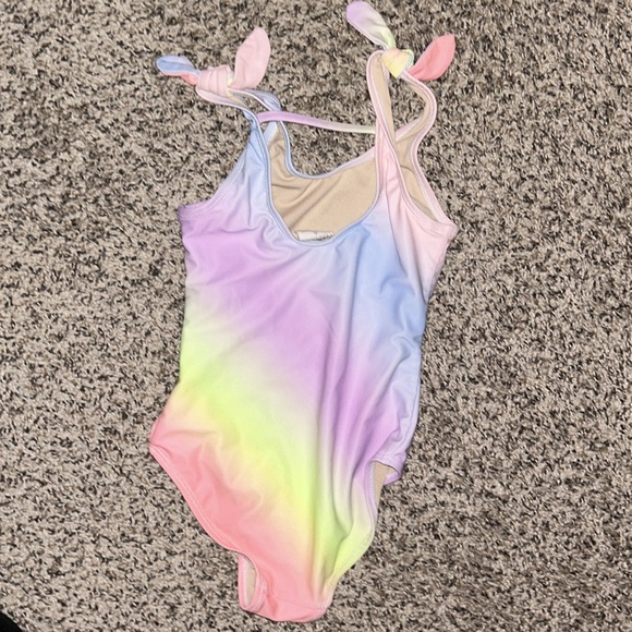 Girls 6 Shadecritters Unicorn Rainbow 1 piece bathing suit - Picture 3 of 5